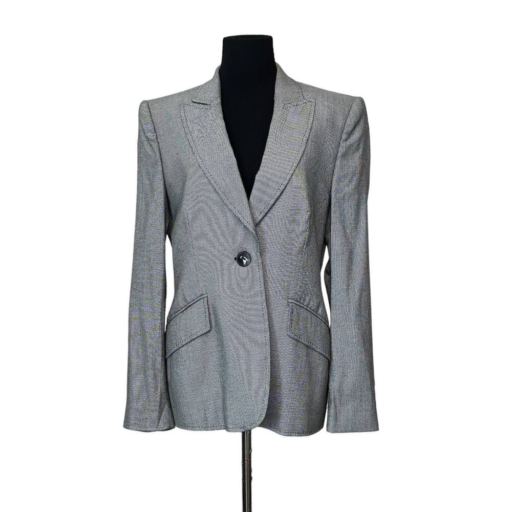 Escada gray sinlge button blazer size 38 - S